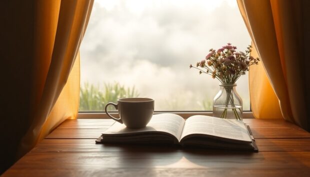 Der ruhige Morgen fördert Achtsamkeit